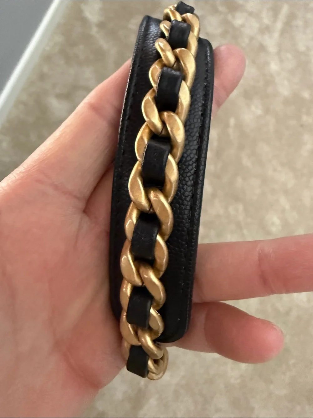 Chanel 25 Black, Medium, Antique Gold Hardware